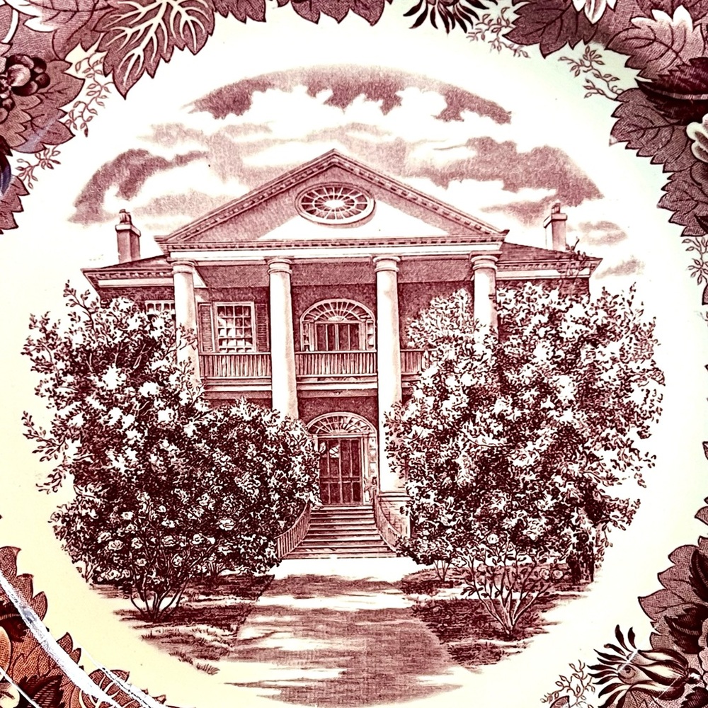 Vintage Wedgwood “Rosalie” Commemorative Mississippi 11” Plate - Picture 2 of 4